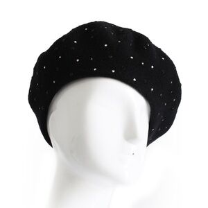 Vintage Norma Kamali OMO Black Faux Fur Sculptural Hat 1980s HTF Norma Kamali OMO Black Faux Shearling Fur Sculptural Hat  main image 3